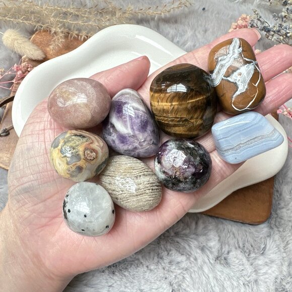 Set of 9 Crystal Tumbles - Picture 1 of 8